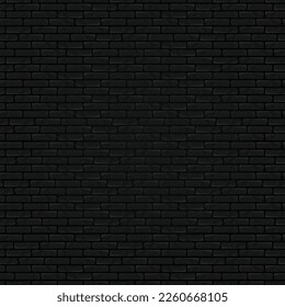 Textura sin fin de la pared de ladrillo oscuro. Patrón sin inconvenientes. Ilustración del vector