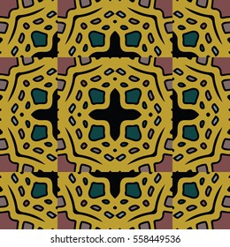 The endless texture. Golden edge.Vector ornaments. Abstract geometric illustration. Pattern for website, corporate style, party invitation, wallpaper.