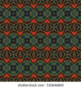 Endless texture. Vector ornaments. Abstract geometric illustration pattern for website, corporate style, party invitation, wallpaper.