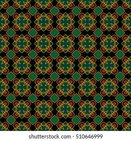 Endless texture. Vector ornaments. Abstract geometric illustration pattern for website, corporate style, party invitation, wallpaper.