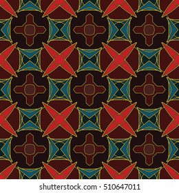 Endless texture. Vector ornaments. Abstract geometric illustration pattern for website, corporate style, party invitation, wallpaper.