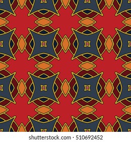 Endless texture. Vector ornaments. Abstract geometric illustration pattern for website, corporate style, party invitation, wallpaper.