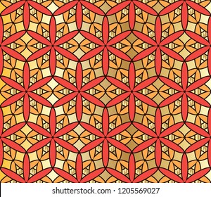 The endless texture.Vector ornaments. Abstract geometric illustration. Pattern for website, corporate style, party invitation, wallpaper.