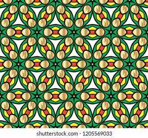 The endless texture.Vector ornaments. Abstract geometric illustration. Pattern for website, corporate style, party invitation, wallpaper.