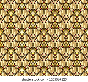 The endless texture.Vector ornaments. Abstract geometric illustration. Pattern for website, corporate style, party invitation, wallpaper.