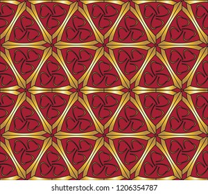 The endless texture.Vector ornaments. Abstract geometric illustration. Pattern for website, corporate style, party invitation, wallpaper.