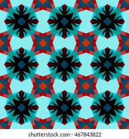 The endless texture.Vector ornaments. Abstract  geometric illustration. Pattern for UI-design, corporate style,  party invitation, greeting cards.