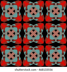 The endless texture.Vector ornaments. Abstract  geometric illustration. Pattern for UI-design, corporate style,  party invitation, greeting cards.