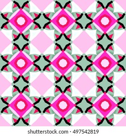 The endless texture.Vector ornaments. Abstract  geometric illustration. Pattern for website, corporate style,  party invitation, wallpaper.