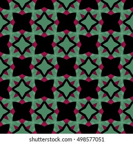The endless texture.Vector ornaments. Abstract  geometric illustration. Pattern for website, corporate style,  party invitation, wallpaper.