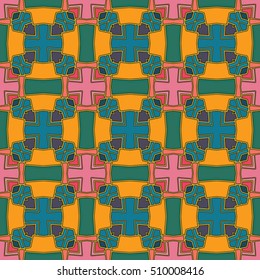 The endless texture.Vector ornaments. Abstract geometric illustration. Pattern for website, corporate style, party invitation, wallpaper.