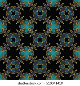 The endless texture.Vector ornaments. Abstract geometric illustration. Pattern for website, corporate style, party invitation, wallpaper.