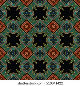 The endless texture.Vector ornaments. Abstract geometric illustration. Pattern for website, corporate style, party invitation, wallpaper.