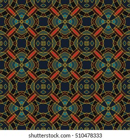 The endless texture.Vector ornaments. Abstract geometric illustration. Pattern for website, corporate style, party invitation, wallpaper.