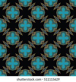 The endless texture.Vector ornaments. Abstract geometric illustration. Pattern for website, corporate style, party invitation, wallpaper.