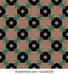 The endless texture.Vector ornaments. Abstract geometric illustration. Pattern for website, corporate style, party invitation, wallpaper.