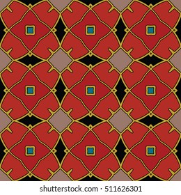 The endless texture.Vector ornaments. Abstract geometric illustration. Pattern for website, corporate style, party invitation, wallpaper.