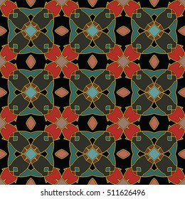 The endless texture.Vector ornaments. Abstract geometric illustration. Pattern for website, corporate style, party invitation, wallpaper.