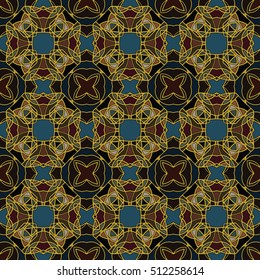 The endless texture.Vector ornaments. Abstract geometric illustration. Pattern for website, corporate style, party invitation, wallpaper.