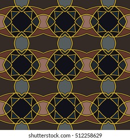 The endless texture.Vector ornaments. Abstract geometric illustration. Pattern for website, corporate style, party invitation, wallpaper.