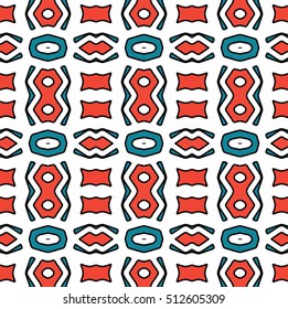 The endless texture.Vector ornaments. Abstract geometric illustration. Pattern for website, corporate style, party invitation, wallpaper.