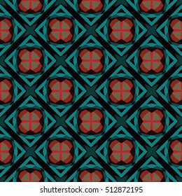 The endless texture.Vector ornaments. Abstract geometric illustration. Pattern for website, corporate style, party invitation, wallpaper.