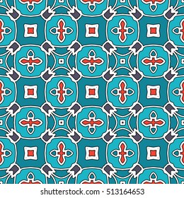 The endless texture.Vector ornaments. Abstract geometric illustration. Pattern for website, corporate style, party invitation, wallpaper.