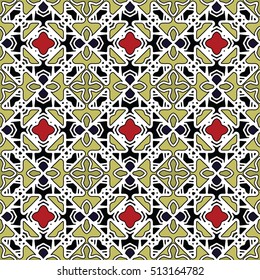 The endless texture.Vector ornaments. Abstract geometric illustration. Pattern for website, corporate style, party invitation, wallpaper.