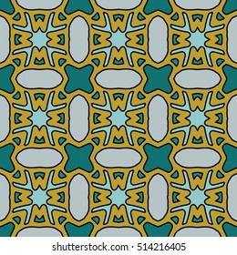 The endless texture.Vector ornaments. Abstract geometric illustration. Pattern for website, corporate style, party invitation, wallpaper.