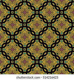 The endless texture.Vector ornaments. Abstract geometric illustration. Pattern for website, corporate style, party invitation, wallpaper.