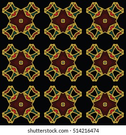 The endless texture.Vector ornaments. Abstract geometric illustration. Pattern for website, corporate style, party invitation, wallpaper.