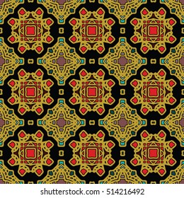 The endless texture.Vector ornaments. Abstract geometric illustration. Pattern for website, corporate style, party invitation, wallpaper.