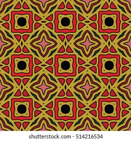 The endless texture.Vector ornaments. Abstract geometric illustration. Pattern for website, corporate style, party invitation, wallpaper.