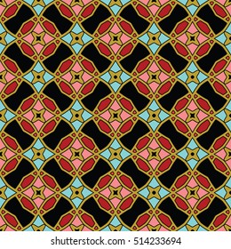 The endless texture.Vector ornaments. Abstract geometric illustration. Pattern for website, corporate style, party invitation, wallpaper.
