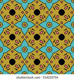 The endless texture.Vector ornaments. Abstract geometric illustration. Pattern for website, corporate style, party invitation, wallpaper.