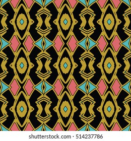 The endless texture.Vector ornaments. Abstract geometric illustration. Pattern for website, corporate style, party invitation, wallpaper.