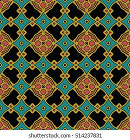 The endless texture.Vector ornaments. Abstract geometric illustration. Pattern for website, corporate style, party invitation, wallpaper.
