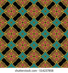 The endless texture.Vector ornaments. Abstract geometric illustration. Pattern for website, corporate style, party invitation, wallpaper.