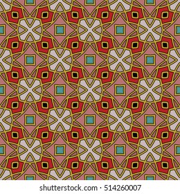 The endless texture.Vector ornaments. Abstract geometric illustration. Pattern for website, corporate style, party invitation, wallpaper.