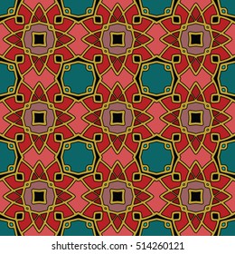 The endless texture.Vector ornaments. Abstract geometric illustration. Pattern for website, corporate style, party invitation, wallpaper.