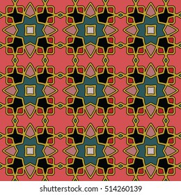 The endless texture.Vector ornaments. Abstract geometric illustration. Pattern for website, corporate style, party invitation, wallpaper.