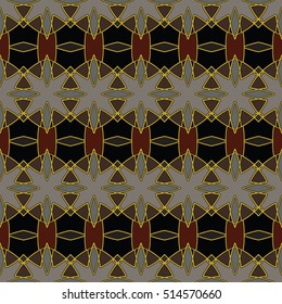 The endless texture.Vector ornaments. Abstract geometric illustration. Pattern for website, corporate style, party invitation, wallpaper.