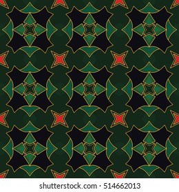 The endless texture.Vector ornaments. Abstract geometric illustration. Pattern for website, corporate style, party invitation, wallpaper.