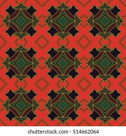 The endless texture.Vector ornaments. Abstract geometric illustration. Pattern for website, corporate style, party invitation, wallpaper.