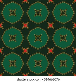 The endless texture.Vector ornaments. Abstract geometric illustration. Pattern for website, corporate style, party invitation, wallpaper.