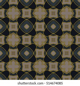 The endless texture.Vector ornaments. Abstract geometric illustration. Pattern for website, corporate style, party invitation, wallpaper.