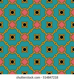 The endless texture.Vector ornaments. Abstract geometric illustration. Pattern for website, corporate style, party invitation, wallpaper.