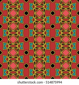 The endless texture.Vector ornaments. Abstract geometric illustration. Pattern for website, corporate style, party invitation, wallpaper.