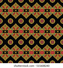 The endless texture.Vector ornaments. Abstract geometric illustration. Pattern for website, corporate style, party invitation, wallpaper.