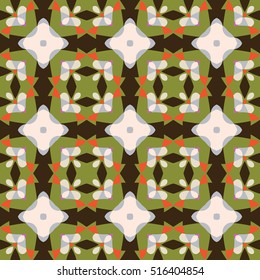 The endless texture.Vector ornaments. Abstract geometric illustration. Pattern for website, corporate style, party invitation, wallpaper.